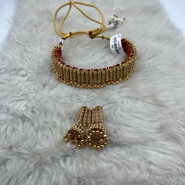 Rajwadi choker necklace set1